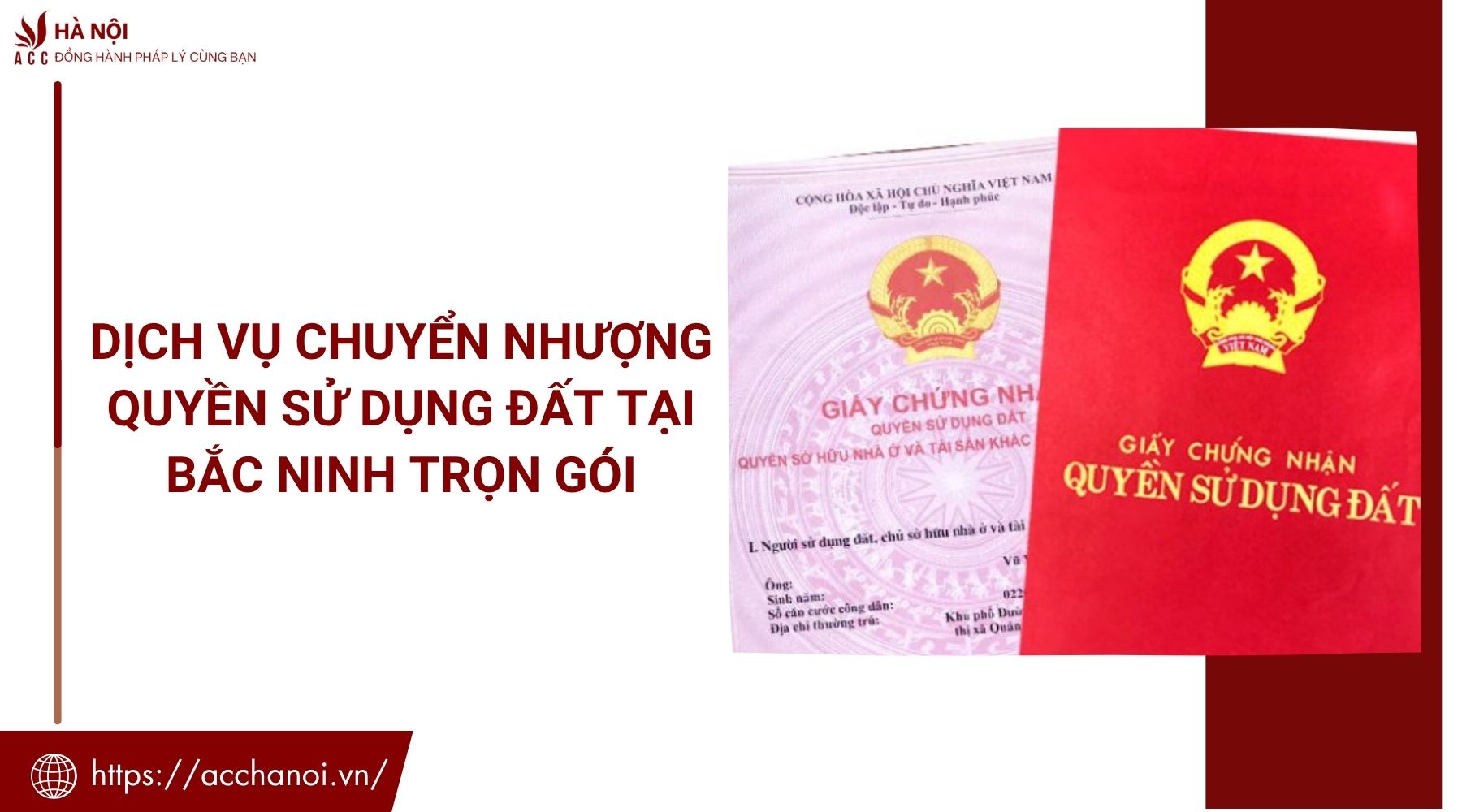 Dịch vụ chuyển nhượng quyền sử dụng đất tại Bắc Ninh trọn gói