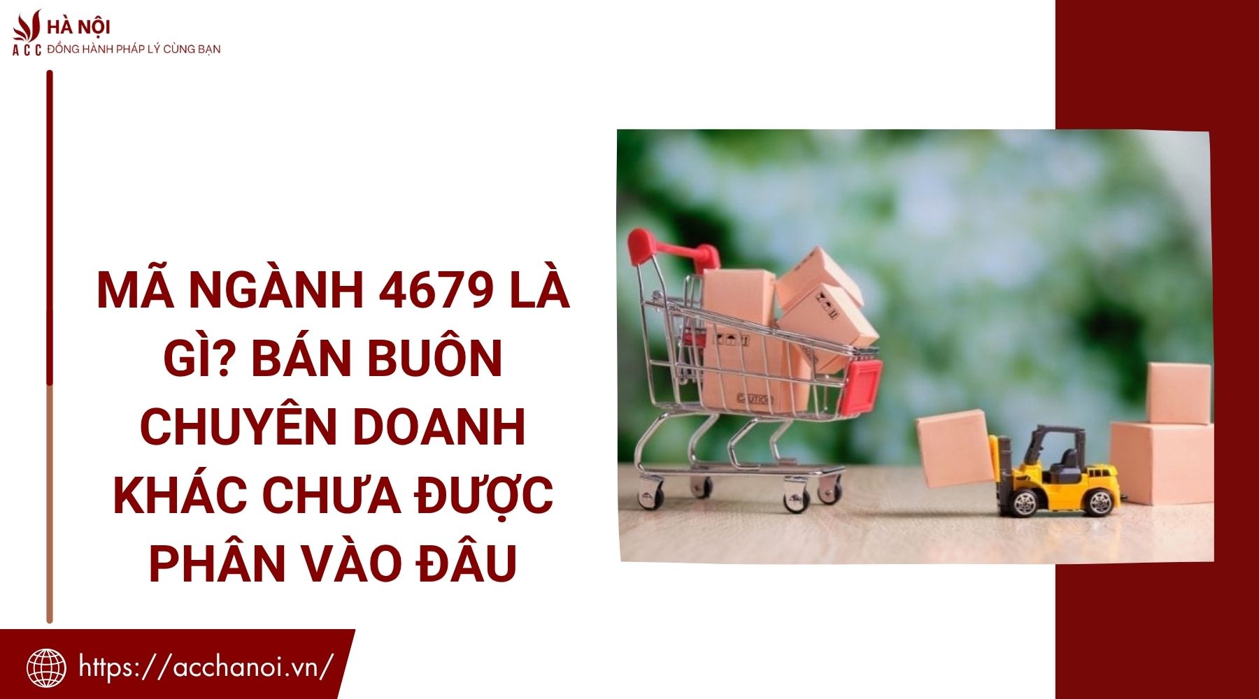 Mã ngành 4679 là gì? Bán buôn chuyên doanh khác chưa được phân vào đâu