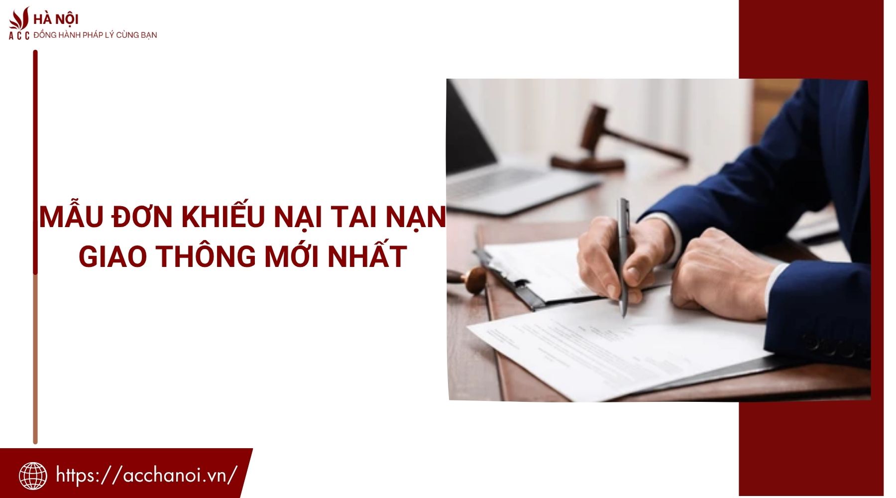 Mẫu đơn khiếu nại tai nạn giao thông mới nhất
