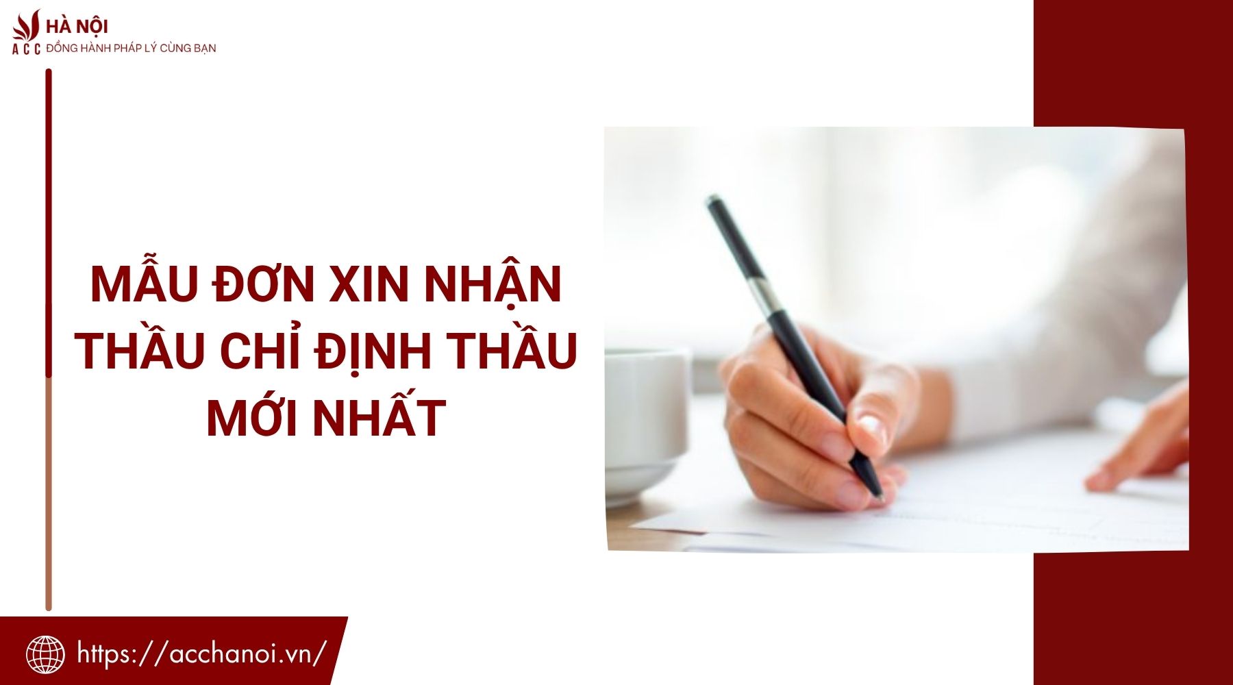 Mẫu đơn xin nhận thầu chỉ định thầu mới nhất