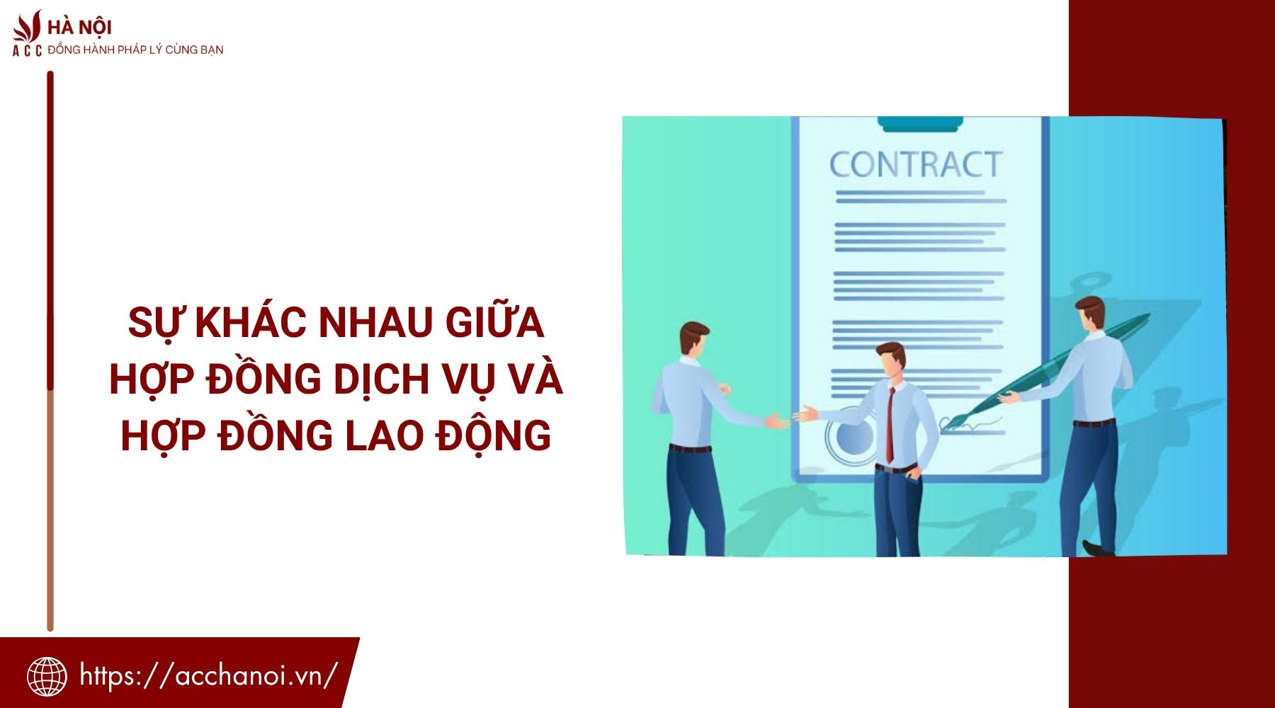 Sự khác nhau giữa hợp đồng dịch vụ và hợp đồng lao động