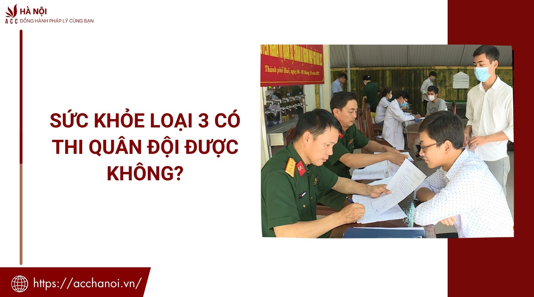 Sức khỏe loại 3 có thi quân đội được không?