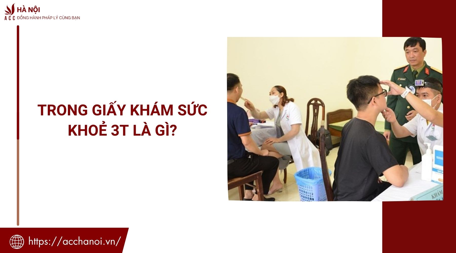 Trong giấy khám sức khoẻ 3T là gì?