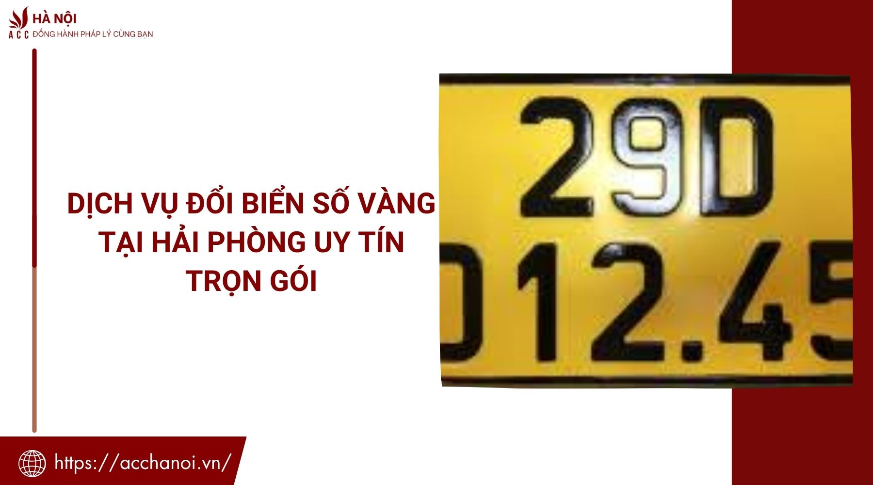 Dịch vụ đổi biển số vàng tại Hải Phòng uy tín trọn gói