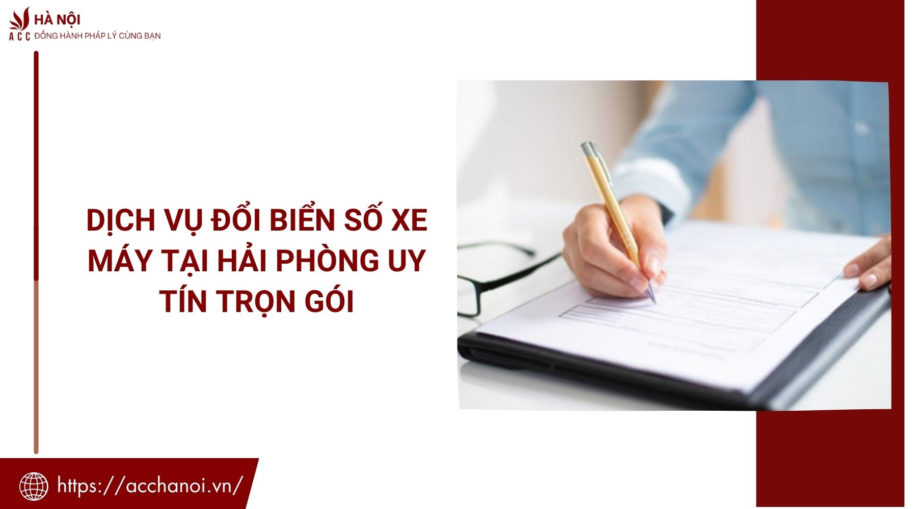 Dịch vụ đổi biển số xe máy tại Hải Phòng uy tín trọn gói