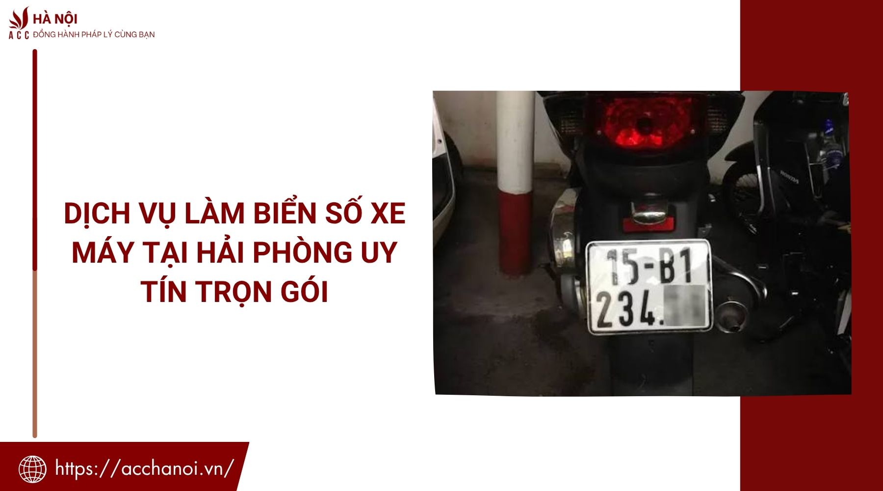 Dịch vụ làm biển số xe máy tại Hải Phòng uy tín trọn gói
