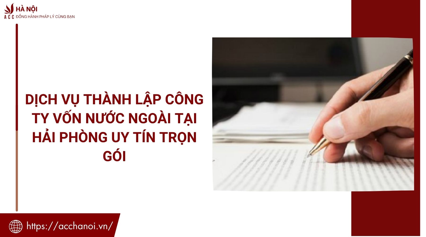 Dịch vụ thành lập công ty vốn nước ngoài tại Hải Phòng uy tín trọn gói