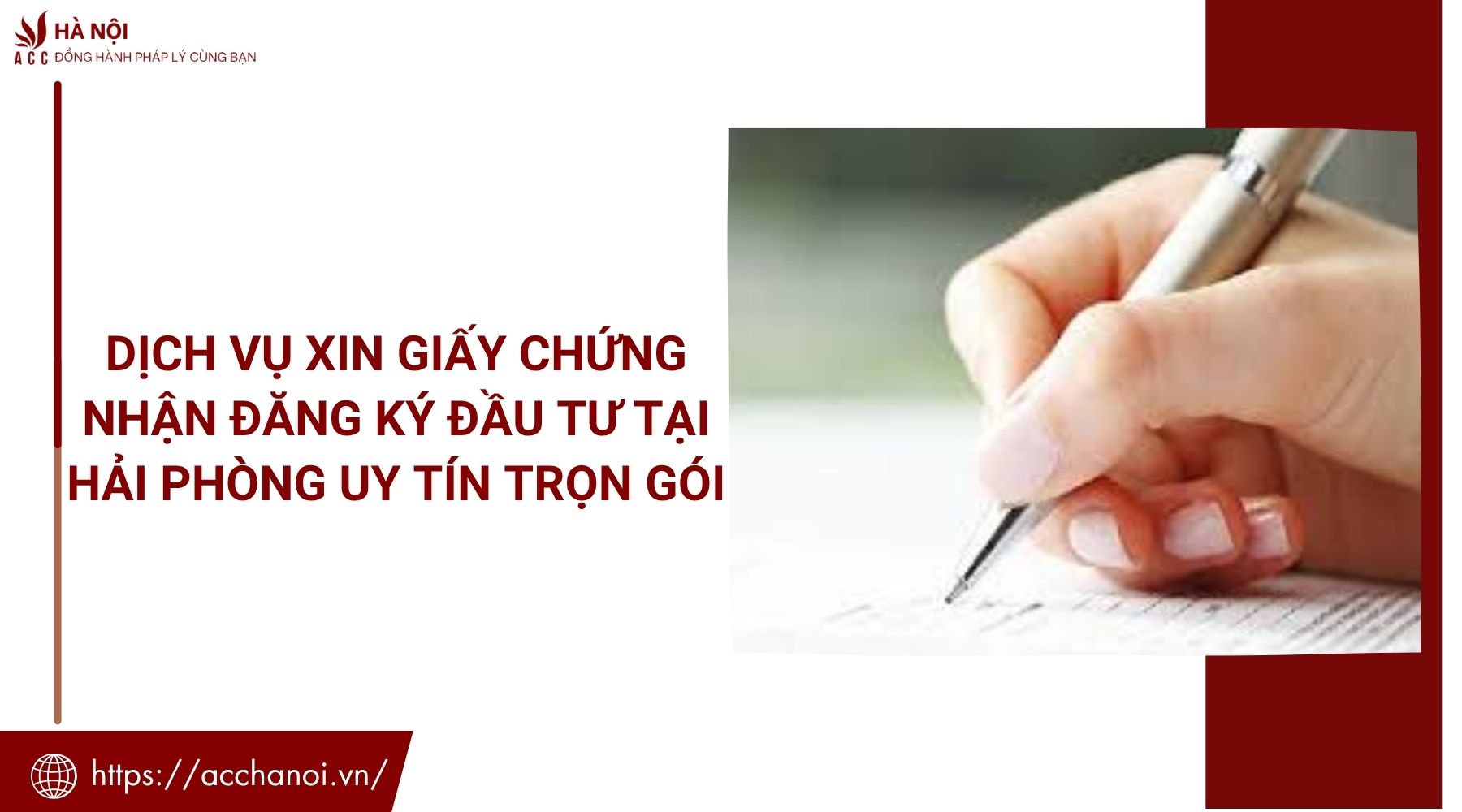 Dịch vụ xin giấy chứng nhận đăng ký đầu tư tại Hải Phòng uy tín trọn gói