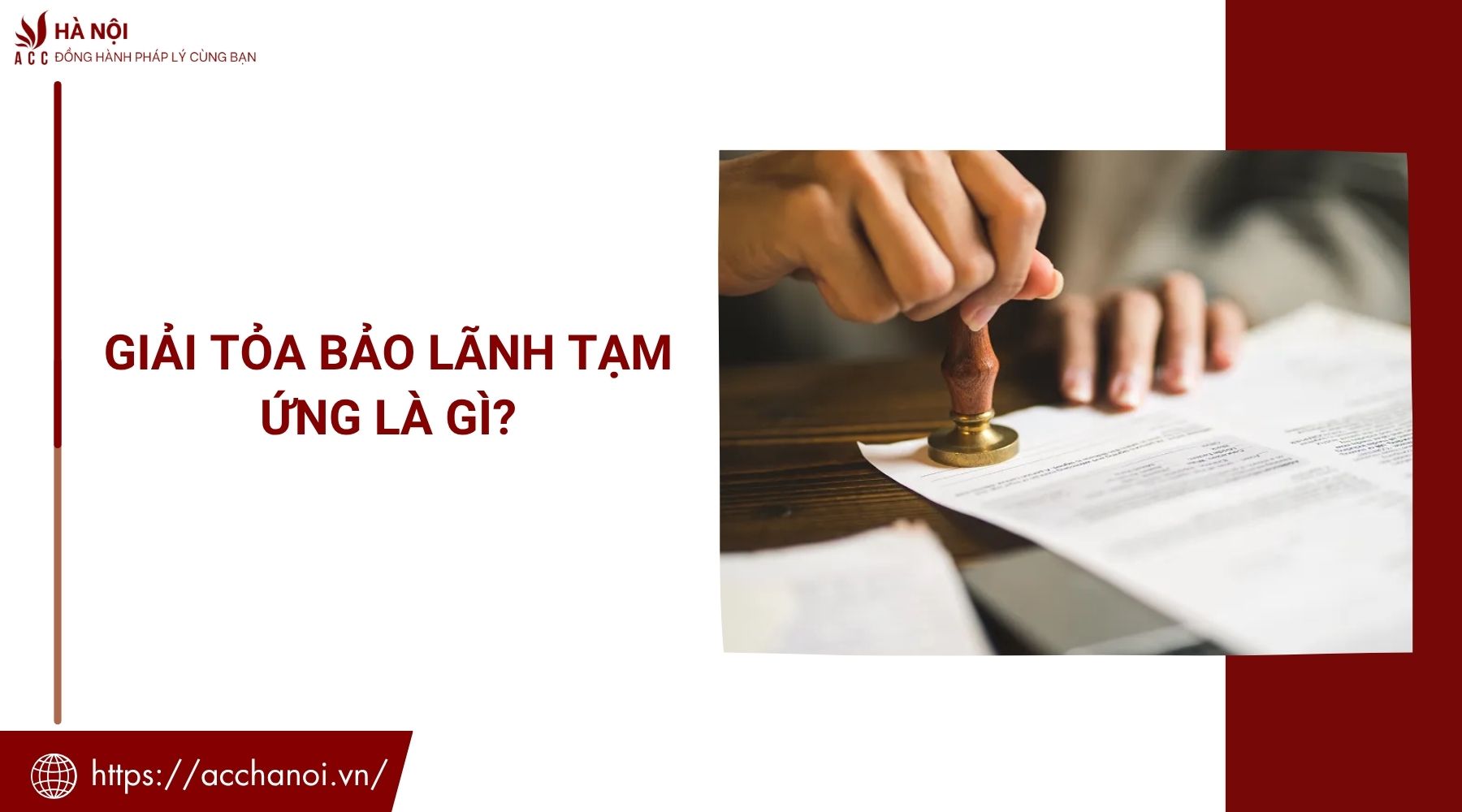 Giải tỏa bảo lãnh tạm ứng là gì?
