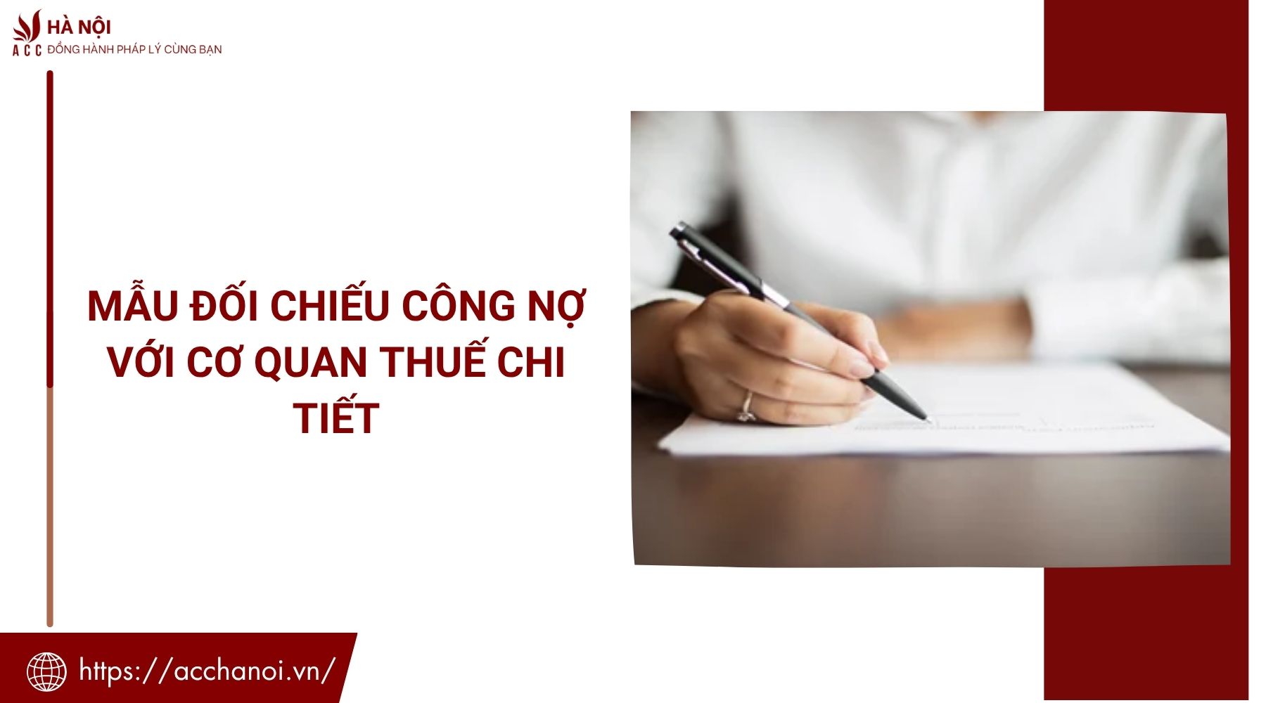 Mẫu đối chiếu công nợ với cơ quan thuế chi tiết