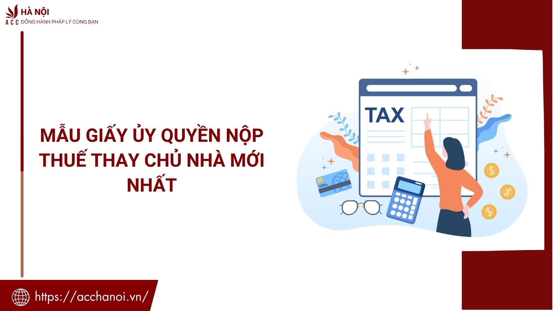 Mẫu giấy ủy quyền nộp thuế thay chủ nhà mới nhất