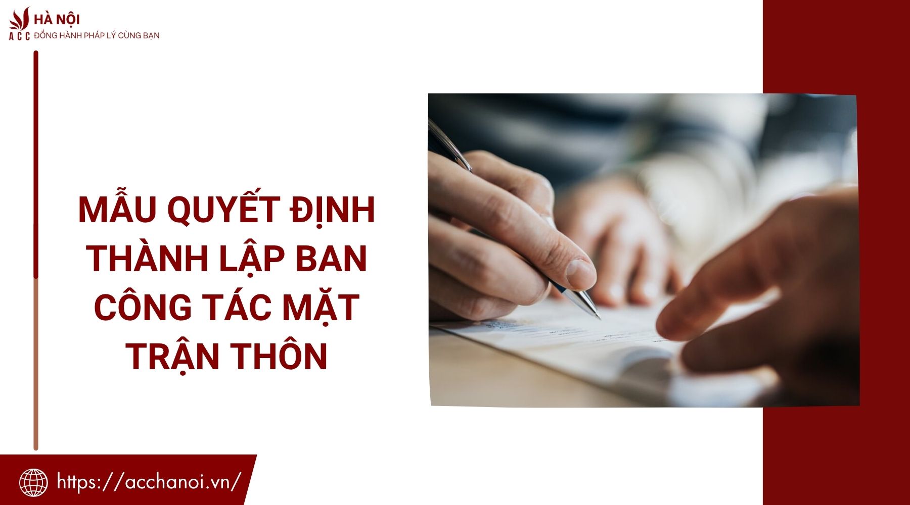 Mẫu quyết định thành lập Ban Công tác Mặt trận thôn