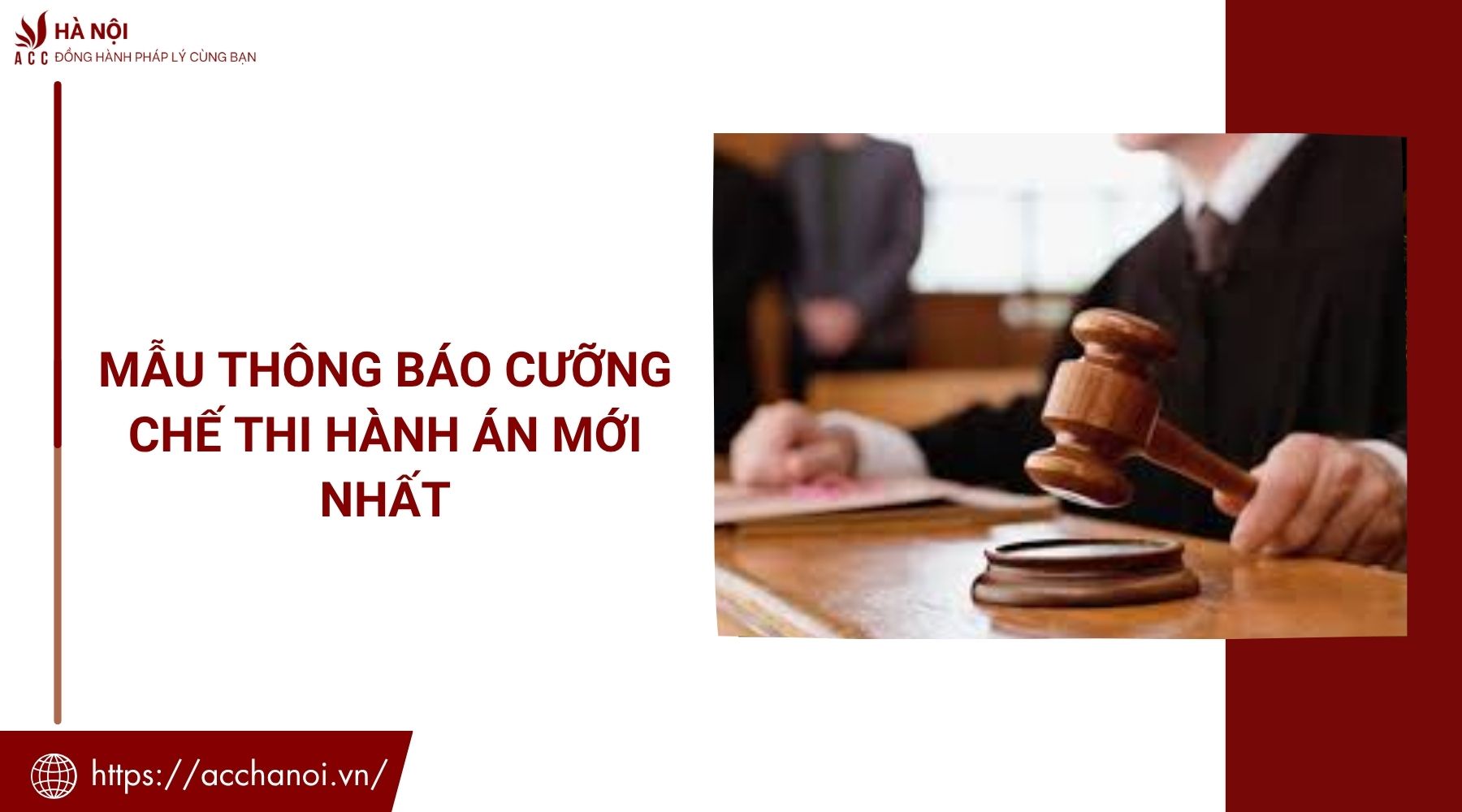 Mẫu thông báo cưỡng chế thi hành án mới nhất