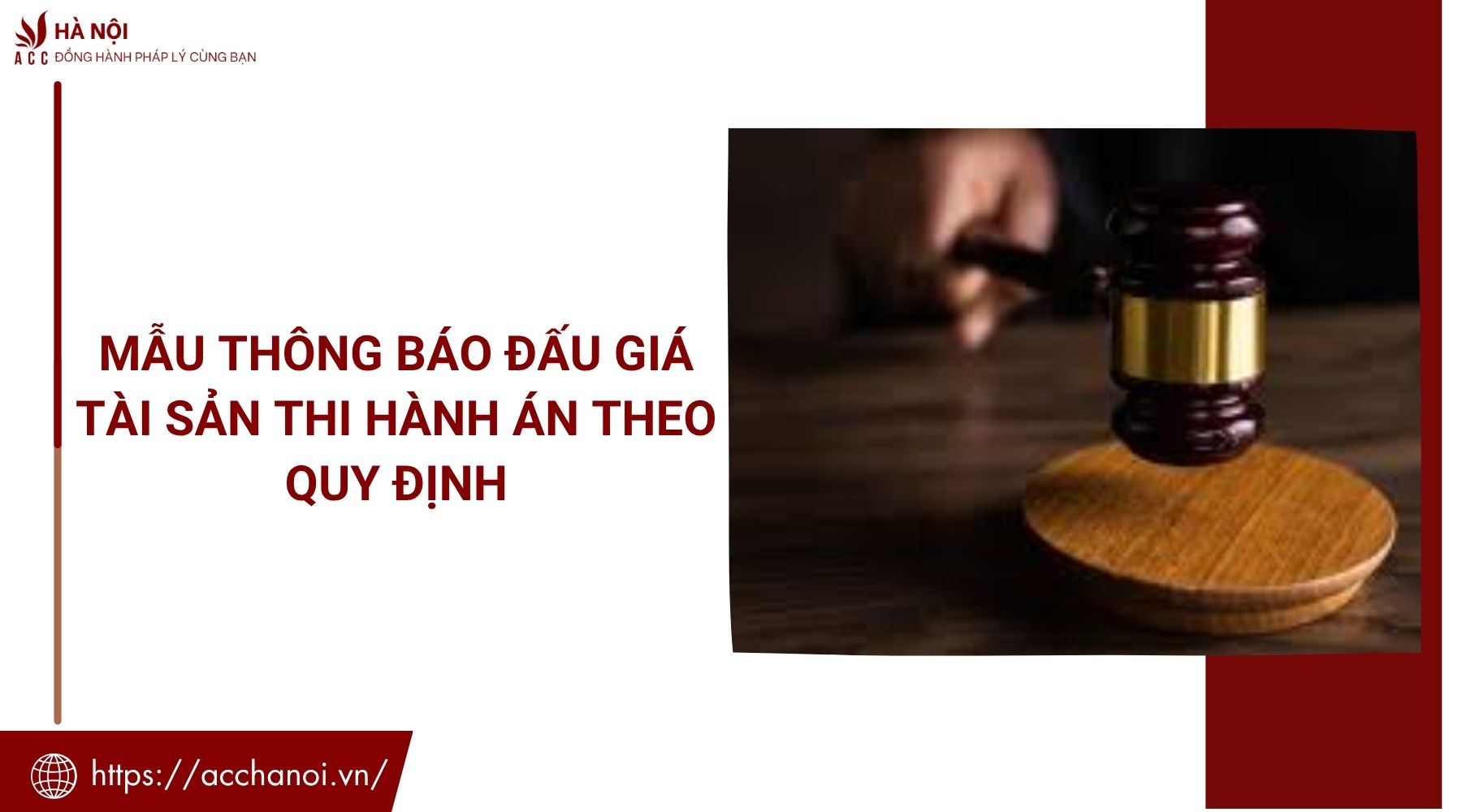 Mẫu thông báo đấu giá tài sản thi hành án theo quy định
