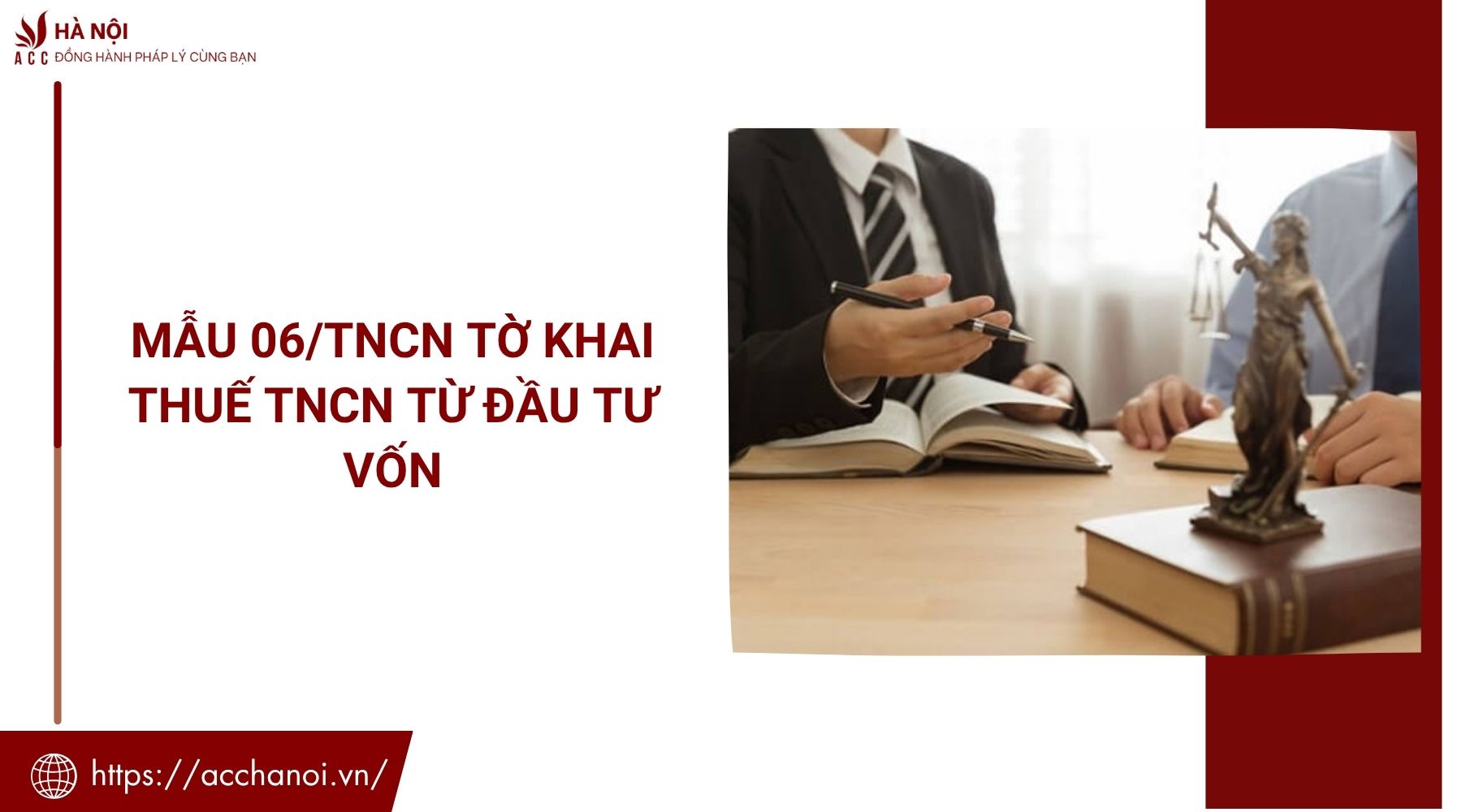 Mẫu 06/TNCN tờ khai thuế TNCN từ đầu tư vốn