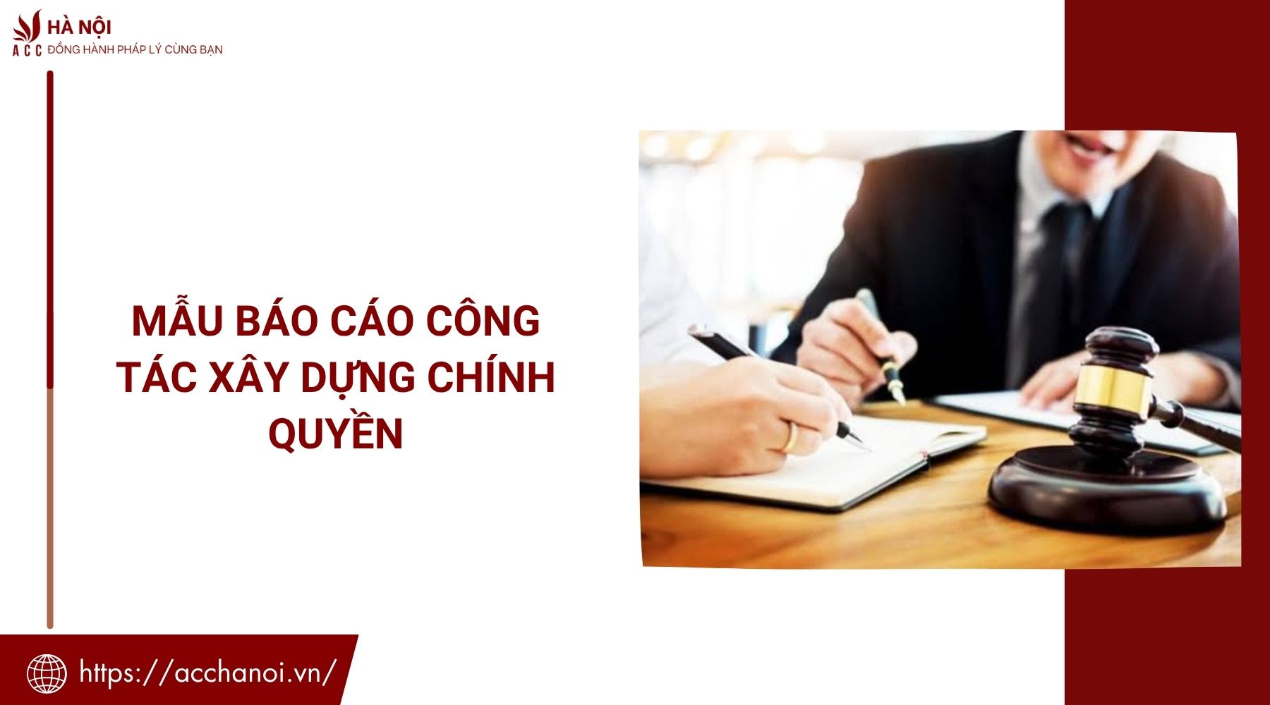 Mẫu báo cáo công tác xây dựng chính quyền