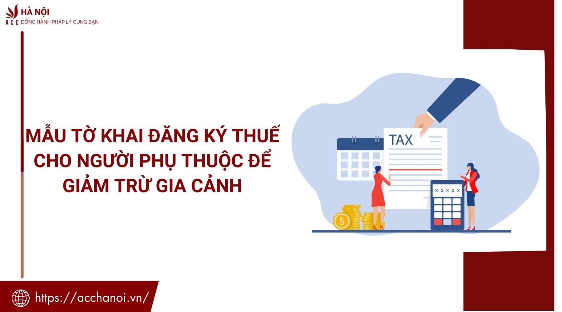 Mẫu tờ khai đăng ký thuế cho người phụ thuộc để giảm trừ gia cảnh