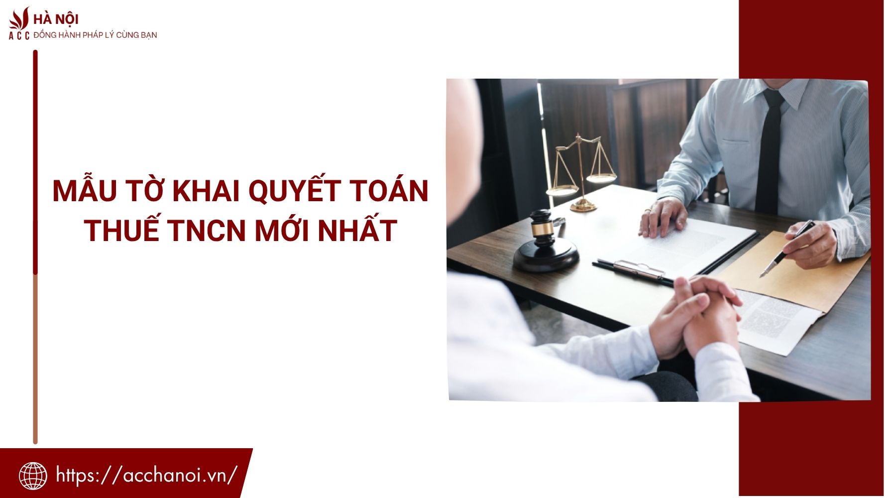 Mẫu tờ khai quyết toán thuế TNCN mới nhất